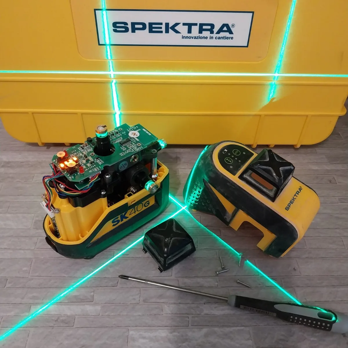 Taratura tracciatori laser spectra